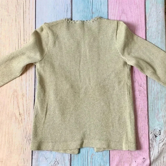 Vintage gold jeweled cardigan size small - Picture 10 of 11